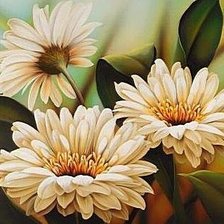 Схема вышивки «Герберы»