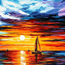 Схема вышивки «море»