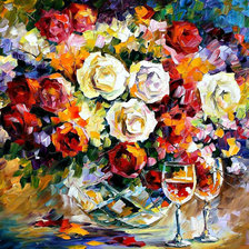 Схема вышивки «букет роз»