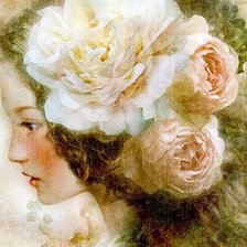 Схема вышивки «девушка»