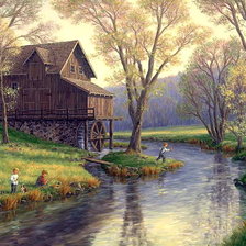 Схема вышивки «У ручья»