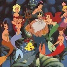 Схема вышивки «ариэль с сестрами»