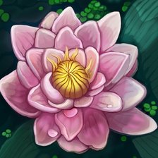 Схема вышивки «Кувшинка»