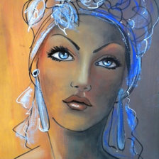 Схема вышивки «"женский образ"»