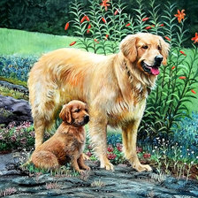 Схема вышивки «Мать и дитя»