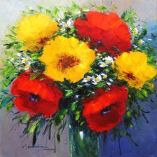 Схема вышивки «цветы»