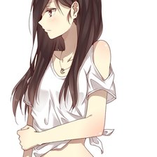 Схема вышивки «Девушка»