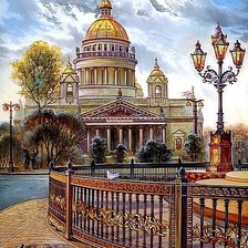 Схема вышивки «Исаакиевский собор»