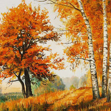 Схема вышивки «Золото осени»