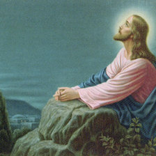 Схема вышивки «ісус на оливковій горі»