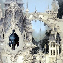 Схема вышивки «Воздушный замок Дэниела Мерриам»