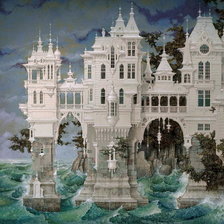 Схема вышивки «Воздушный замок Дэниела Мерриам 6»