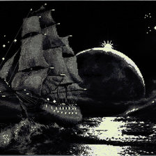 Схема вышивки «Черная жемчужина»