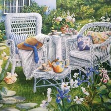 Схема вышивки «сад»