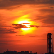 Схема вышивки «закат»