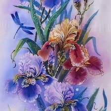 Схема вышивки «Ирисы»