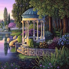 Схема вышивки «летний пейзаж»