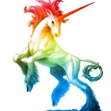 Схема вышивки «Единорог радуга»