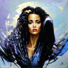 Схема вышивки «девушка»