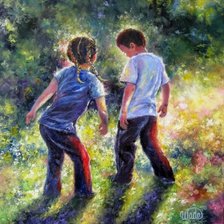 Схема вышивки «дети»