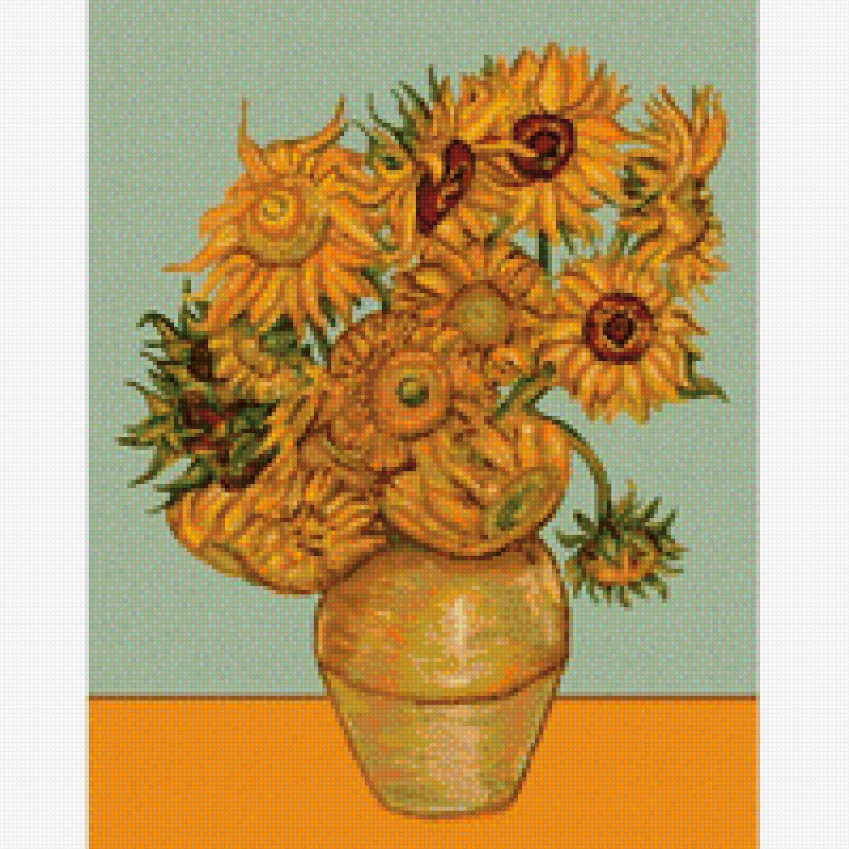 Подсолнухи Ван-Гог - предпросмотр