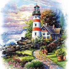 Схема вышивки «Маяк»