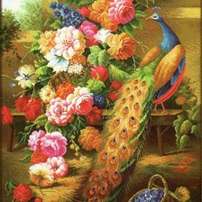 Схема вышивки «Амур»