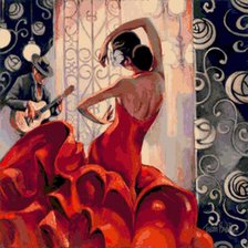 Схема вышивки «Гламур. Кармен»