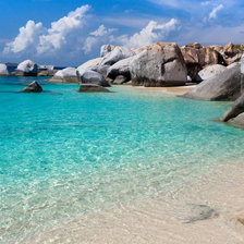 Схема вышивки «голубое море»