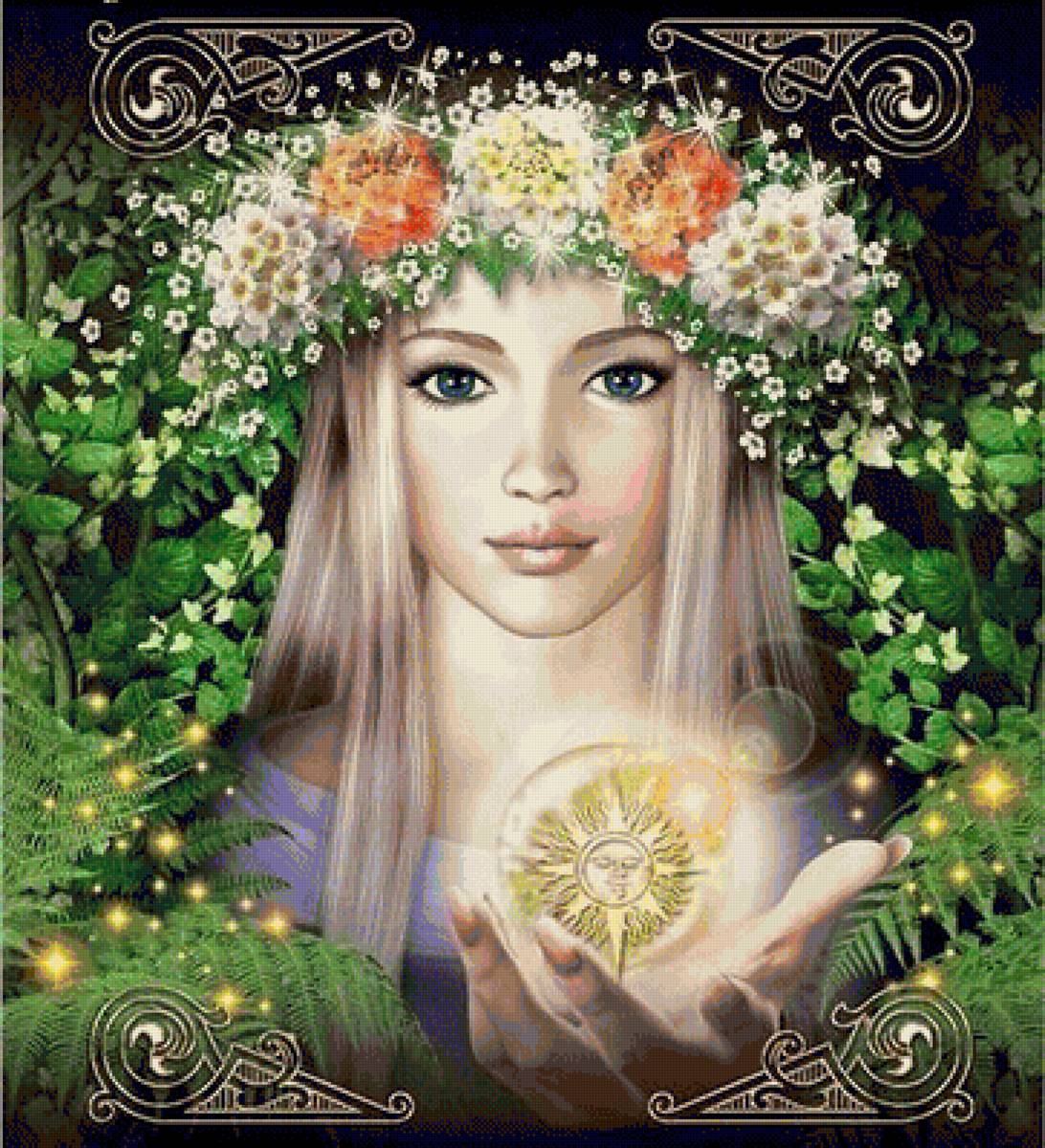 Весна - девушка, весна, зелень - предпросмотр