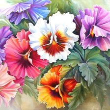 Схема вышивки «цветы»