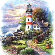 Схема вышивки «Маяк»