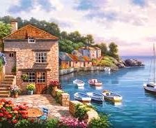 Схема вышивки «Набережная»