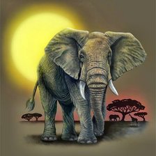 Схема вышивки «Слон»