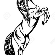 Схема вышивки «лошадь»