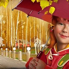 Схема вышивки «подзонтом»