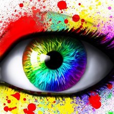 Схема вышивки «Яркий глаз»