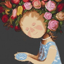 Схема вышивки «nebo v ladoshkax»