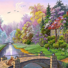 Схема вышивки «ПЕЙЗАЖ»