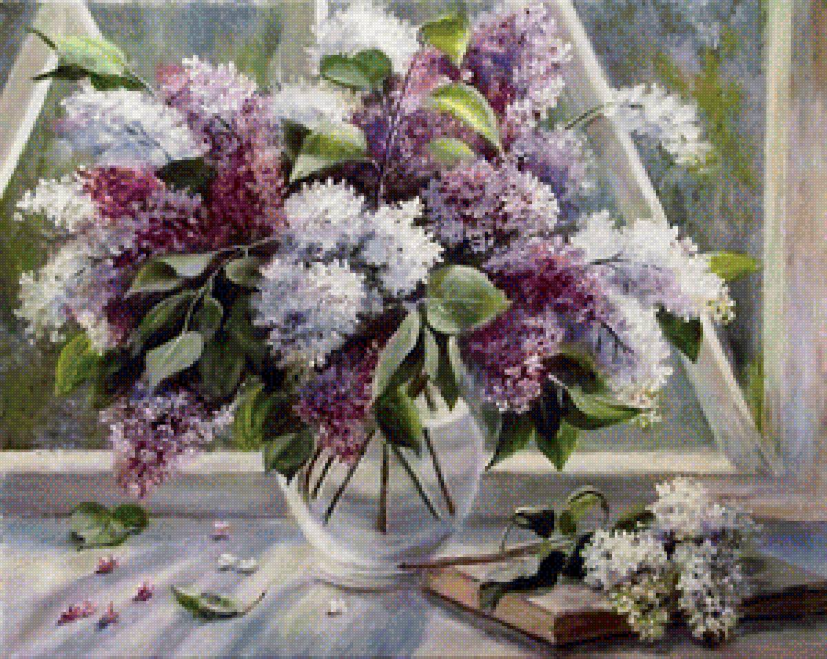 сирень - букет, цветы, сирень - предпросмотр