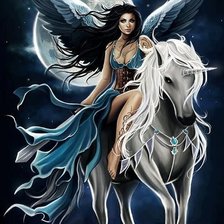 Схема вышивки «Девушка»