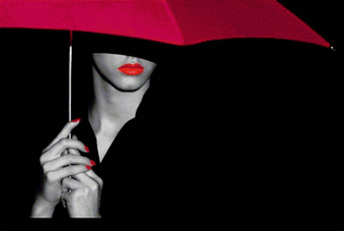 ДЕВУШКА ПОД ЗОНТОМ - предпросмотр