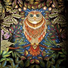 Схема вышивки «Сова»