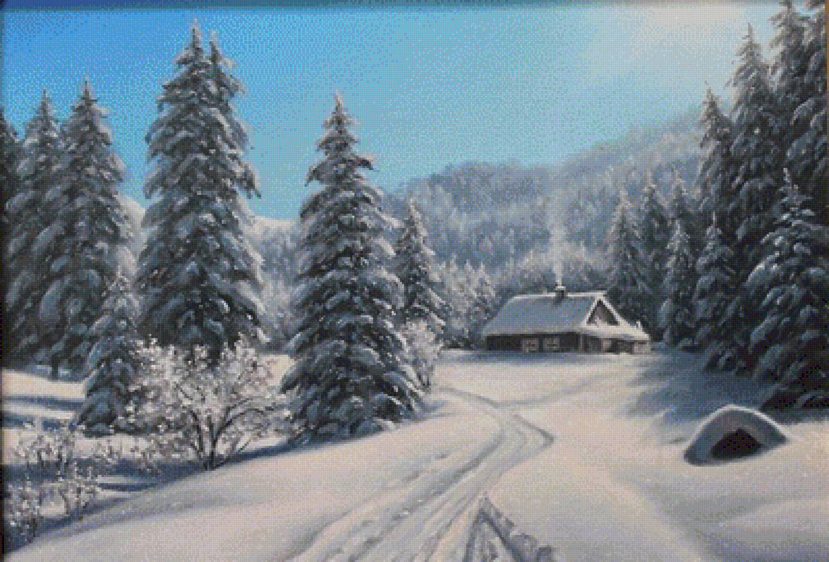 №1251205 - зима, пейзаж - предпросмотр