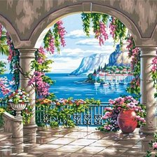 Схема вышивки «летний пейзаж»