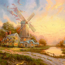 Схема вышивки «мельница»