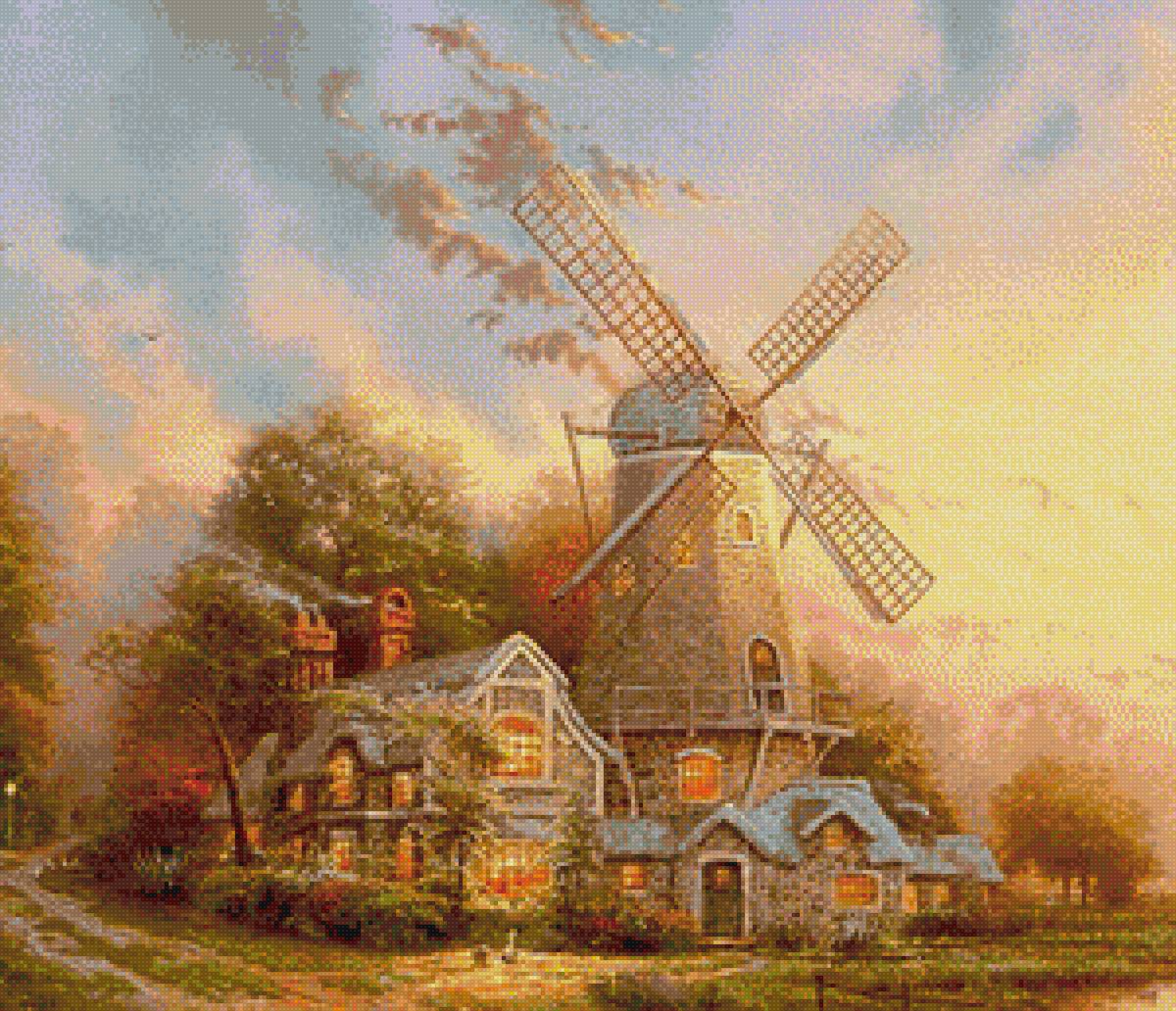 Мельница - деревня, дом, мельница - предпросмотр