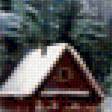 Предпросмотр схемы вышивки «Домик в горах» (№1251690)