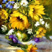 подсолнухи - картина