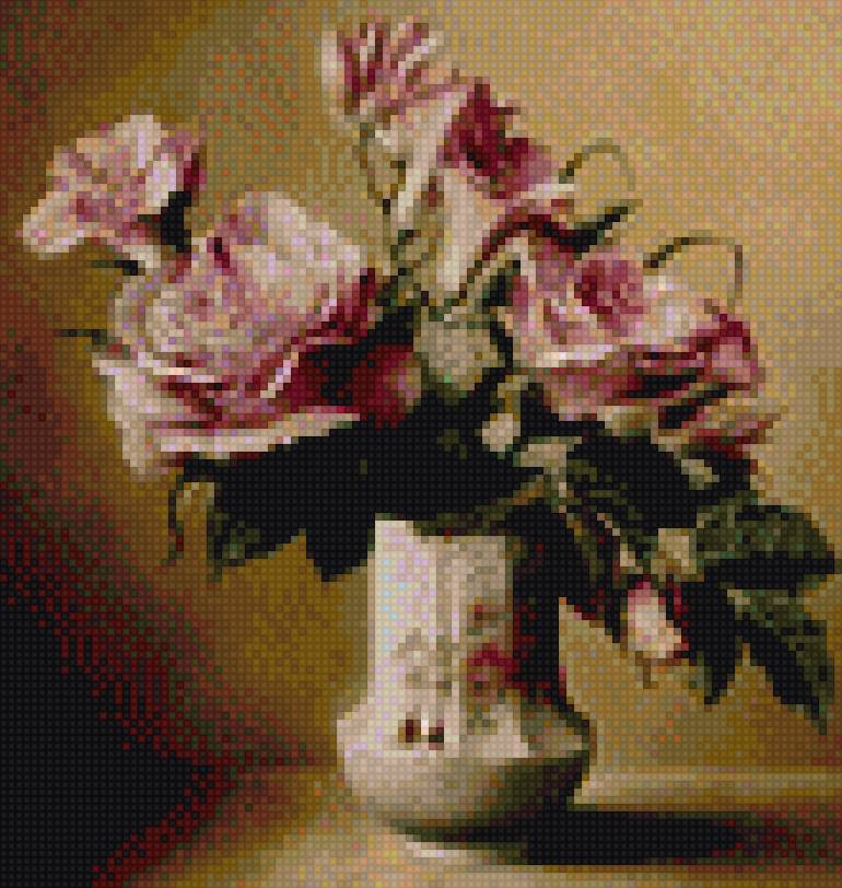 розы в вазе - предпросмотр